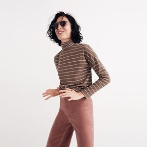 Madewell Boxy Striped Turtleneck size xxs